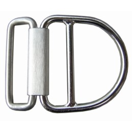 Fastening buckle with D-ring