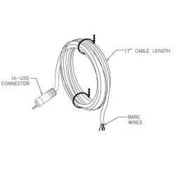 Konektor Hi-Use s káblom 43 cm